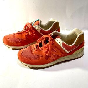 New Balance 574 global surf sneakers rusty orange athleisure running women 9